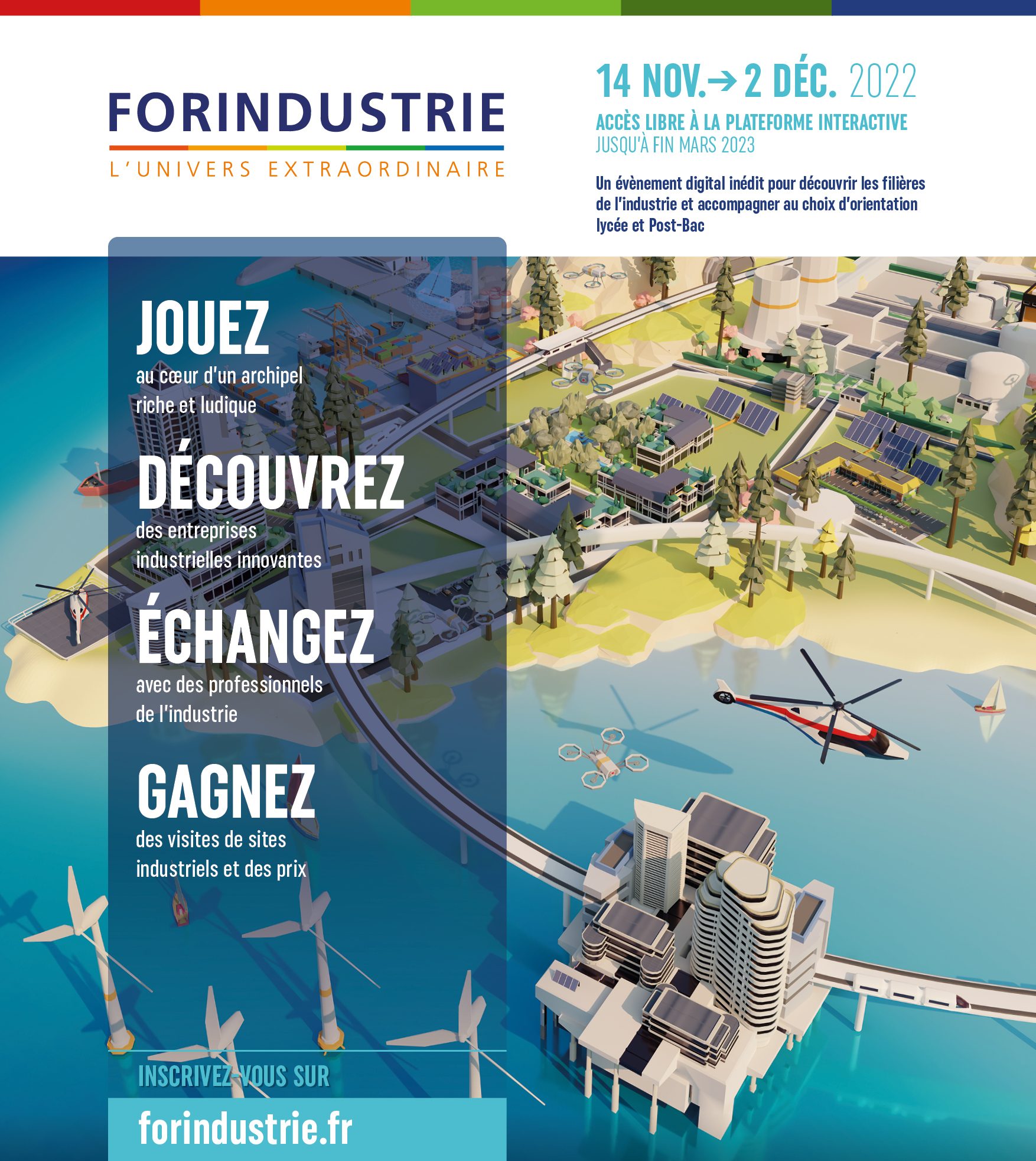 « FORINDUSTRIE, l’Univers Extraordinaire » Un évènement de rentrée incontournable pour accompagner au choix d’orientation lycée et Post-Bac dans l’industrie